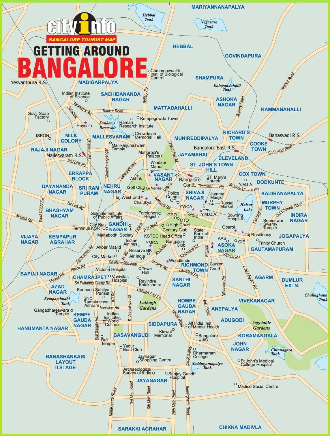 mapa ng Bengaluru
