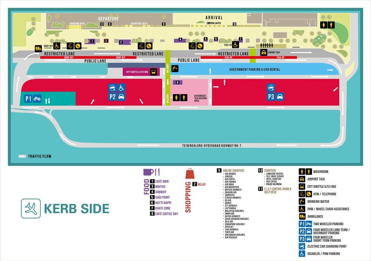 Kempegowda international airport mapa