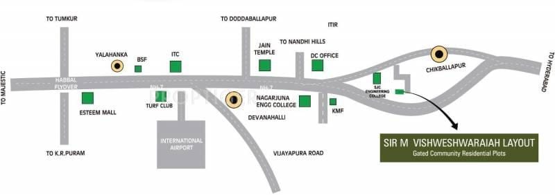 Vishweshwaraya layout ng mapa